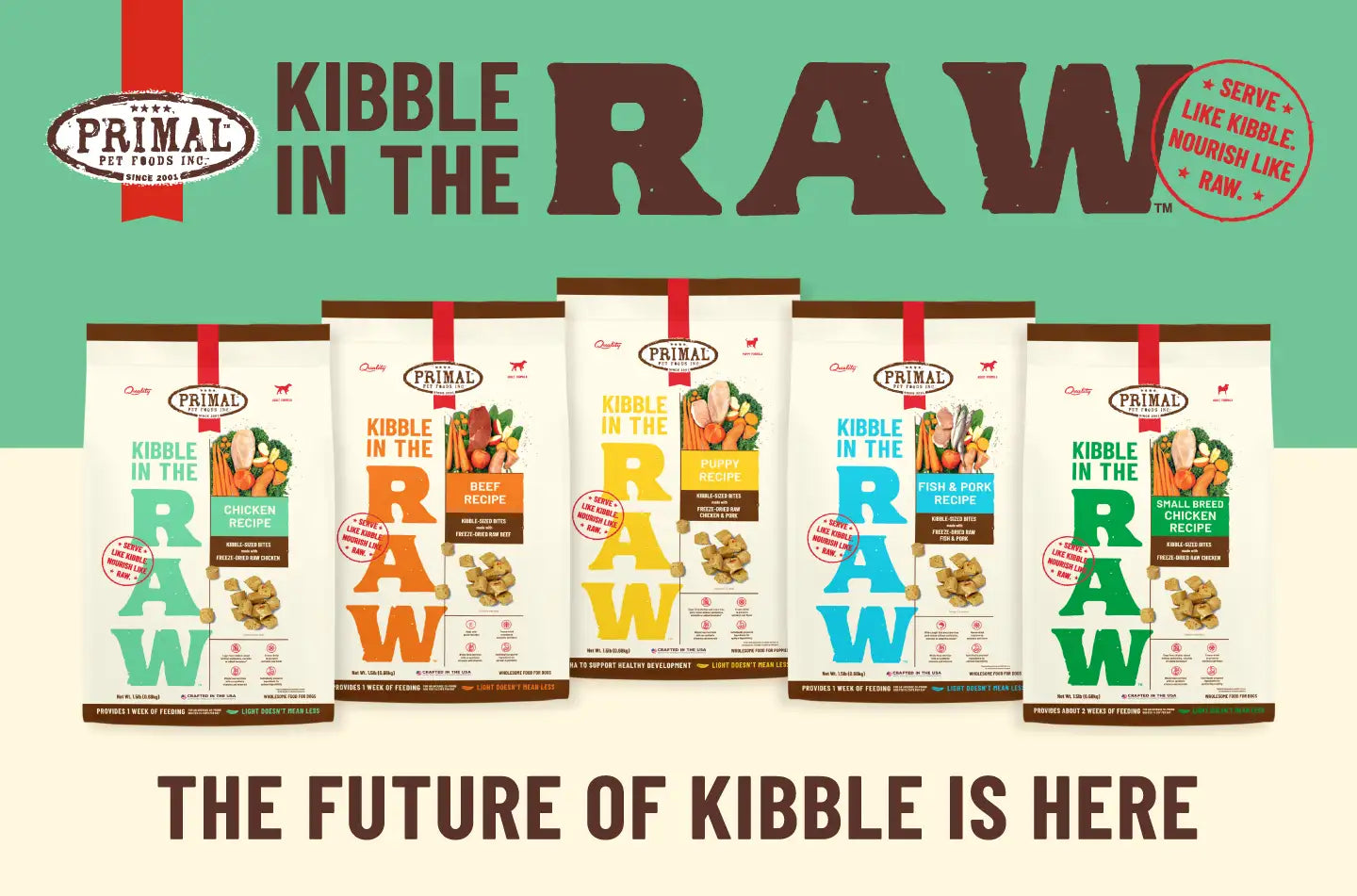 THE FUTURE OF KIBBLE IS (ALMOST) HERE WITH ‘KIBBLE IN THE RAW’