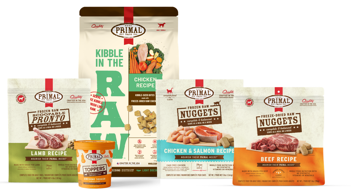 PRIMAL PET FOODS UNVEILS NEW PACKAGING TO HELP CONSUMERS FIND THE RIGHT PRODUCTS FOR THEIR PETS