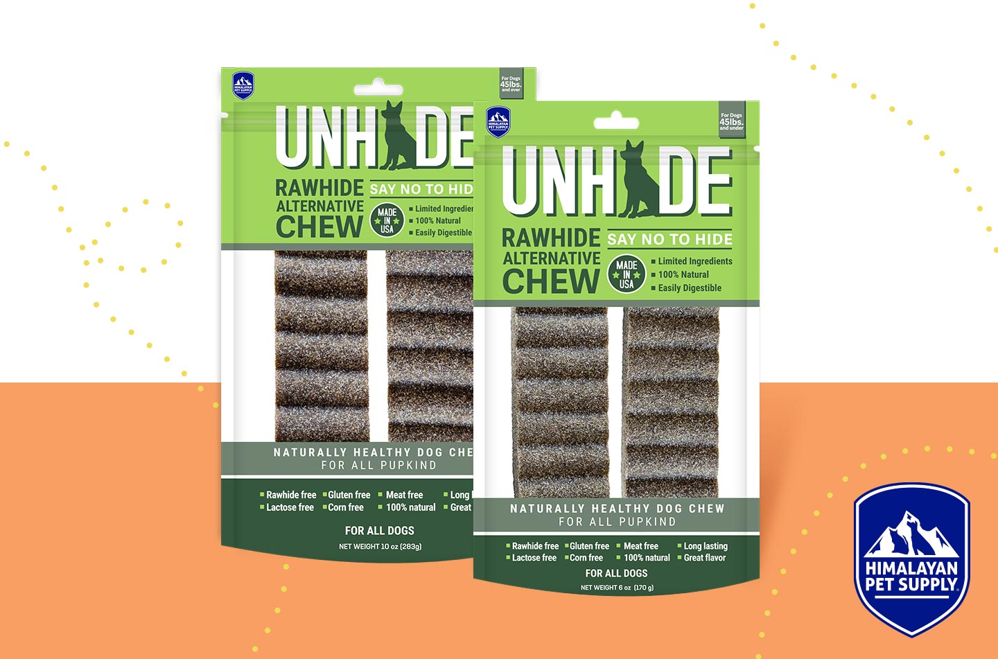 HIMALAYAN PET SUPPLY INTRODUCES UNHIDE CHEW FOR DOGS
